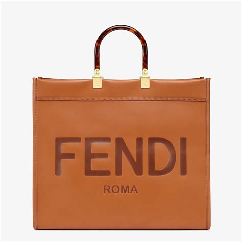 fendi classic leather shopper|More.